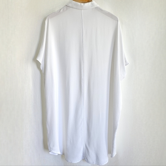 Oak + Fort White Button Shirt Dress - Picture 9 of 13